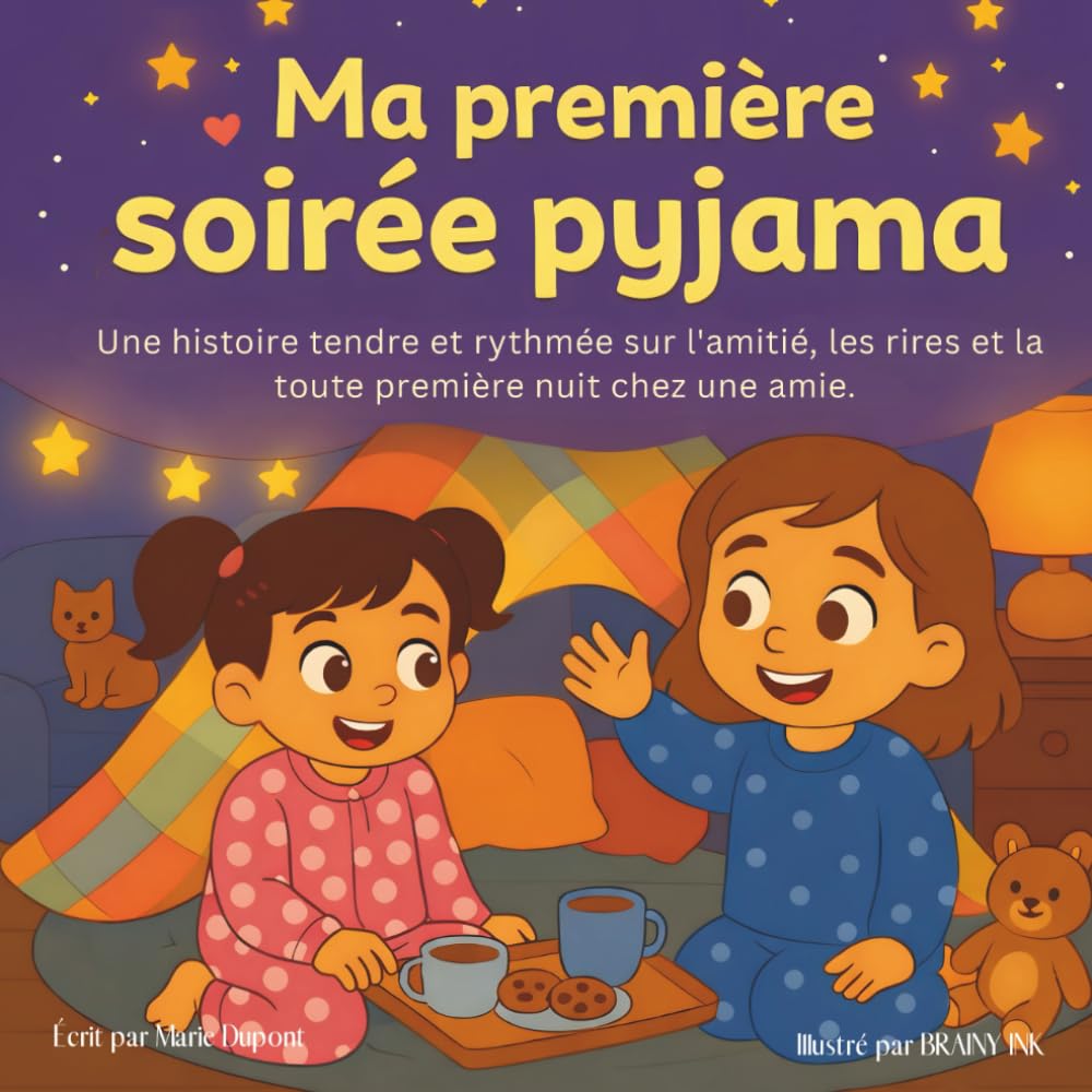 Ma première soirée pyjama: Une histoire tendre et rythmée sur l’amitié, les rires et la toute première nuit chez une amie (Les Toutes Premières Aventures)