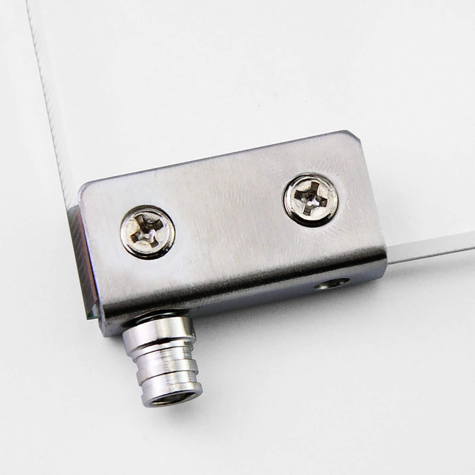 Cerniere per porte in vetro, chiusure per porte in vetro, set di morsetti per cerniere per armadi per porte singole da 5-8 mm