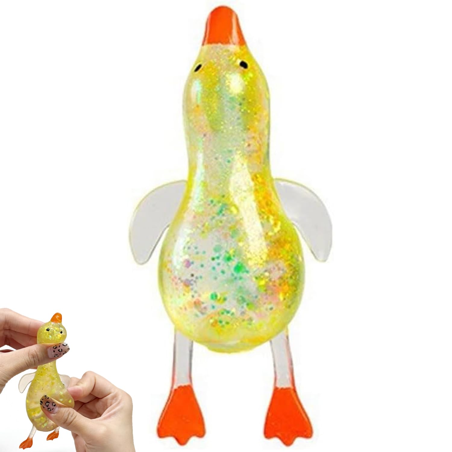 Photo 1 of **USED - MINOR DAMAGE**
Cute Duck Squishy Sugar Stress Ball,Soft Duck Stress Relief Sugar Ball Toys and Moldable Slow Rise Relaxing Sensory Fidget Stress for Anxiety Relief (Yellow)
