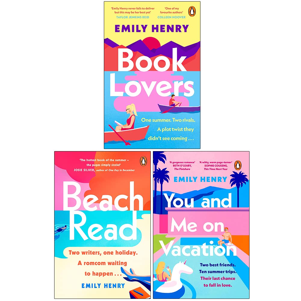 Emily Henry Collection 3 Books Set (Book Lovers, Beach Read, You and Me on Vacation)
