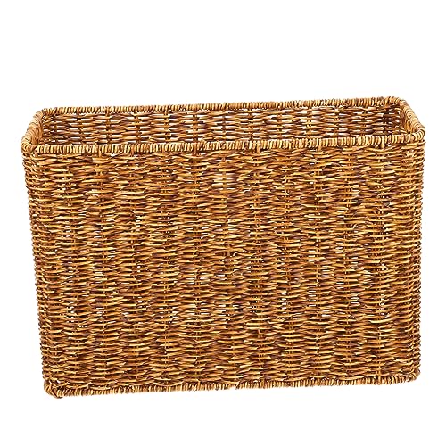 Unomor Large Storage Baskets Extra Large Magazine Basket Decorative Indoor Home Storage Basket
