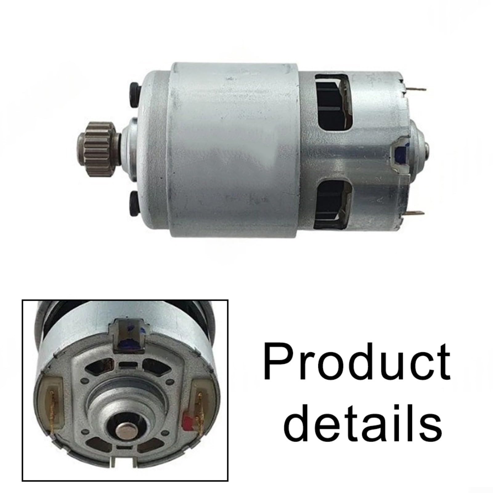 Motor de repuesto 2607022831 para sierra de calar GTS180C-Li JSH180 de 18 V, metal plateado, compatible con sierra caladora BOSCH, ideal para talleres y proyectos de bricolaje