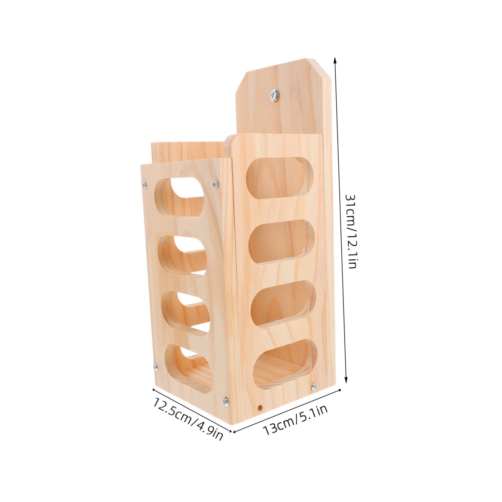 Râtelier à Foin Bois pour Petits Animaux avec Design Ouvert Anti-gaspillage Installation Facile Adapté Aux Lapins et Cochons Distributeur de Foin pour Cage Intérieure