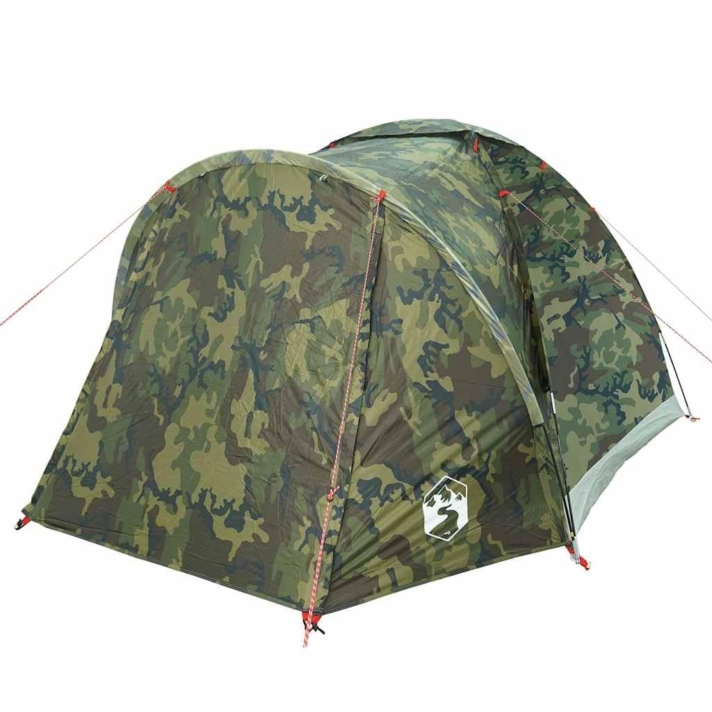 Tienda de pesca plegable para 2 personas con patrón de camuflaje impermeable y fácil de montar