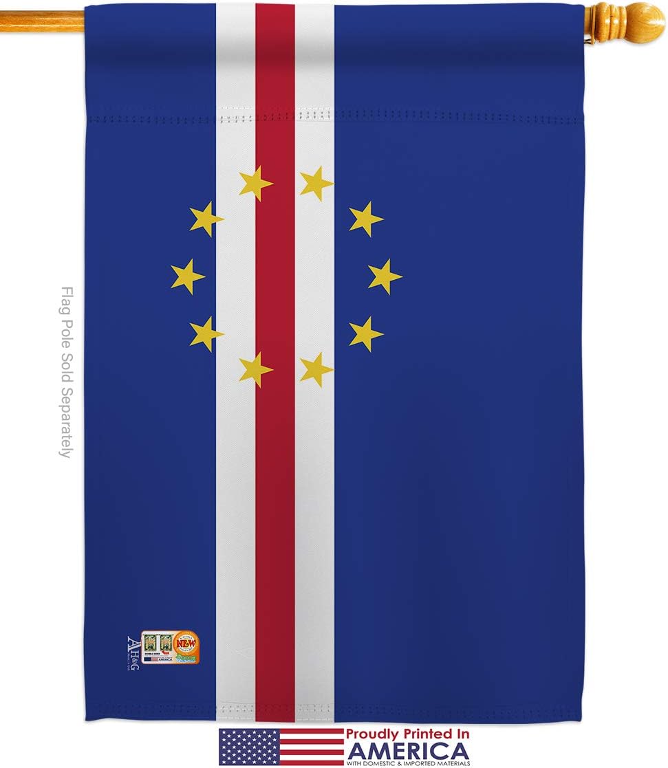 Cape Verde House Flag Regional Nationality Nation International World Country Particular Area Small Decorative Gift Yard Banner Made In USA 28 X 40