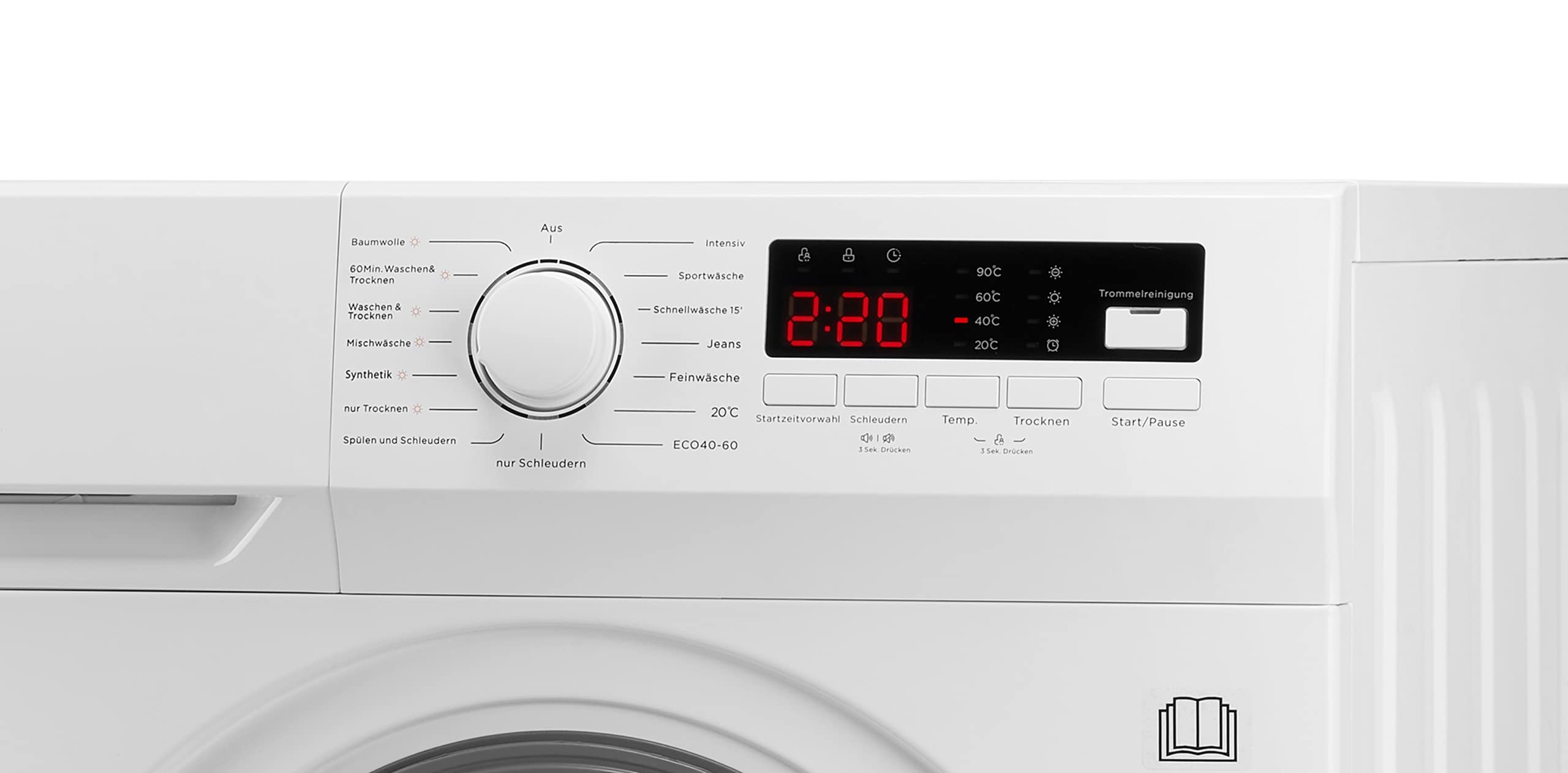 Midea Waschtrockner MFNED85-1455 8kg 5kg 1400 U/min Energieeffizienzklasse E