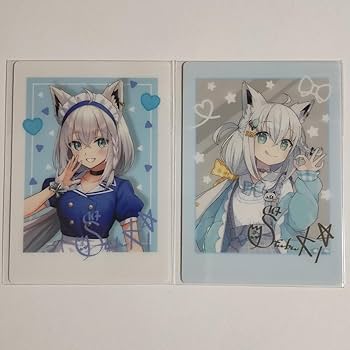 ホロライブ ローソンコラボ 白上フブキ 缶バッジ フォト風カード まとめ売り ホロライブ ローソンコラボ 白上フブキ 缶バッジ フォト風カード