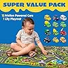 JOYIN - Alfombra de Juego para niños con 12 vehículos retráctiles, Alfombra Duradera para niños, Juego de simulación Urbano, Alfombra con Pista de Coches para niños pequeños #1