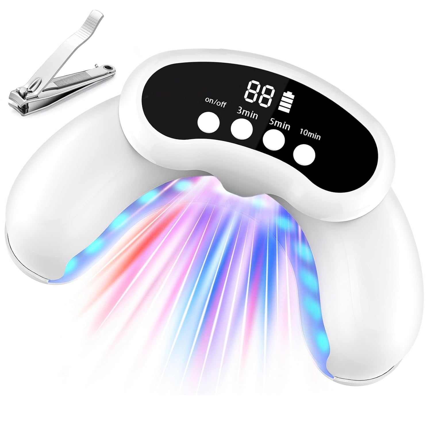 Nail Fungus Treatment LED Light Device - Nail Fungal Infections Treatment, Help to Restore Nail Off White