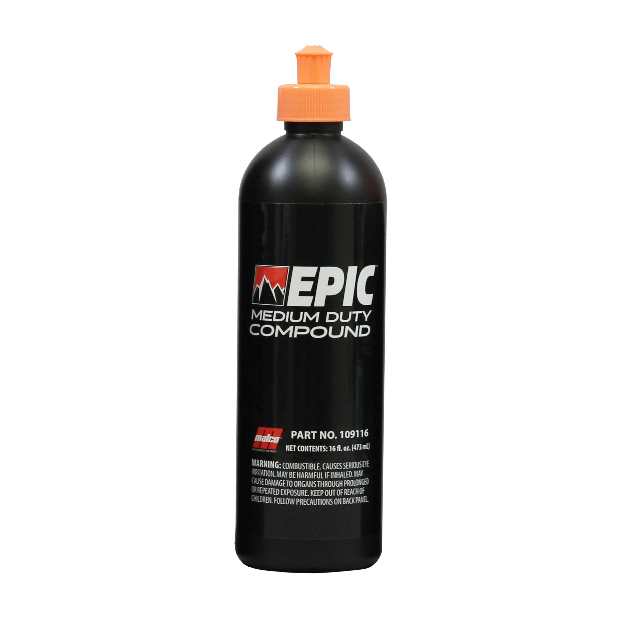 EPIC Medium-Duty Car Polishing Compound – Best Minor Scratch Remover | All-in-One Compound for Polishing Car Paint | Dust-Free, Swirl-Free Finish | Removes P2500 Sand Scratches | 16 Oz. (109116)