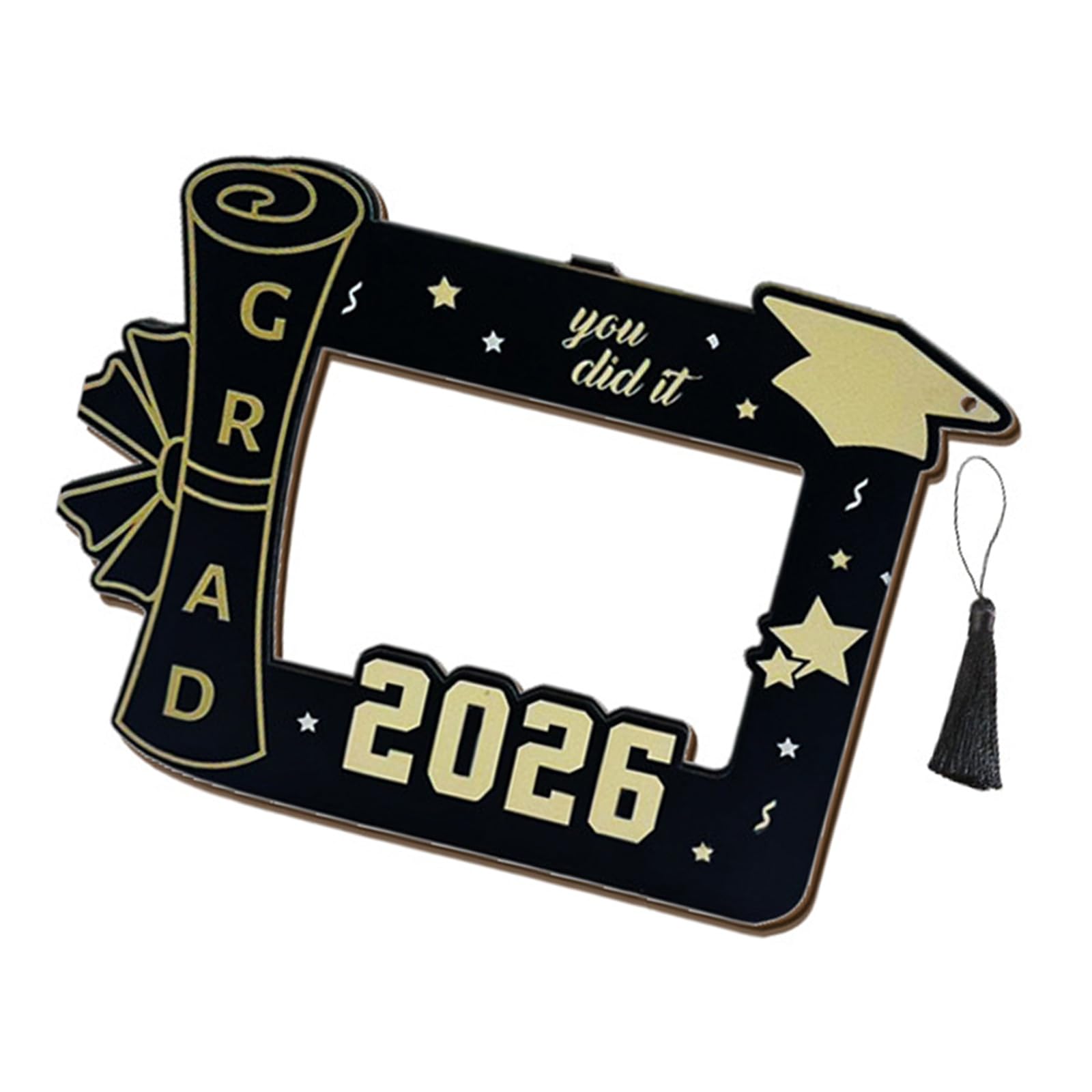Qusinfc Picture Frame Class of 2026 Photo Frame with Tassels Graduation Party Gift Keepsakes Graduations Decorations Graduation Her Him