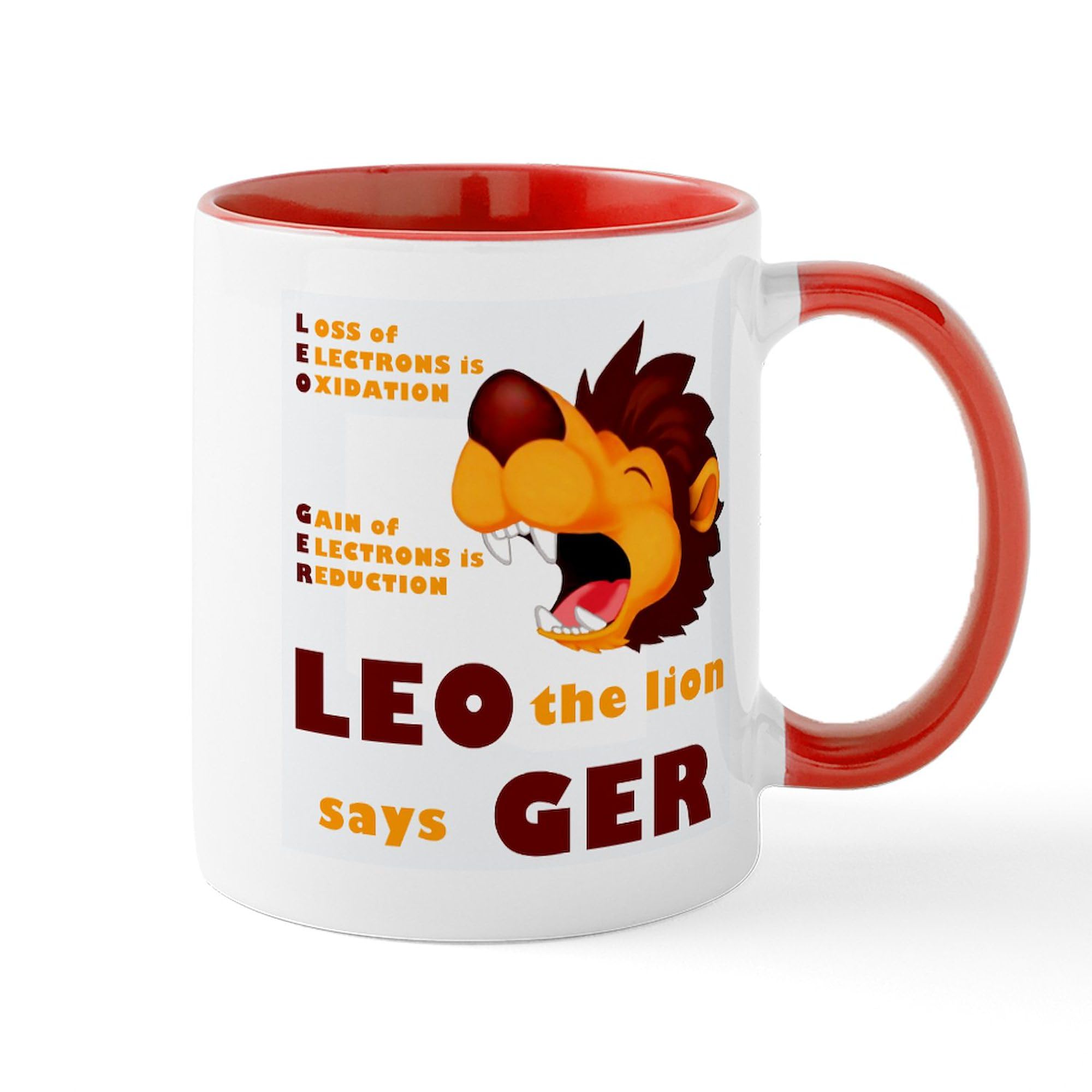 Amazon.com | CafePress LEO The Lion Says GER Mug 11 oz (325 ml