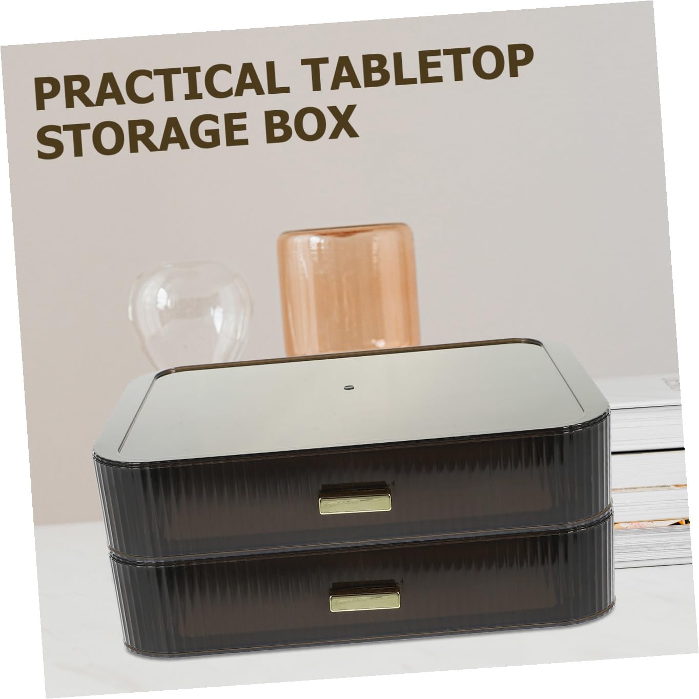 minkissy Scatola Portaoggetti Cassetto Per Cosmetici e Articoli Vari Organizzatore Per Trucco Design Semplice Ed Elegante