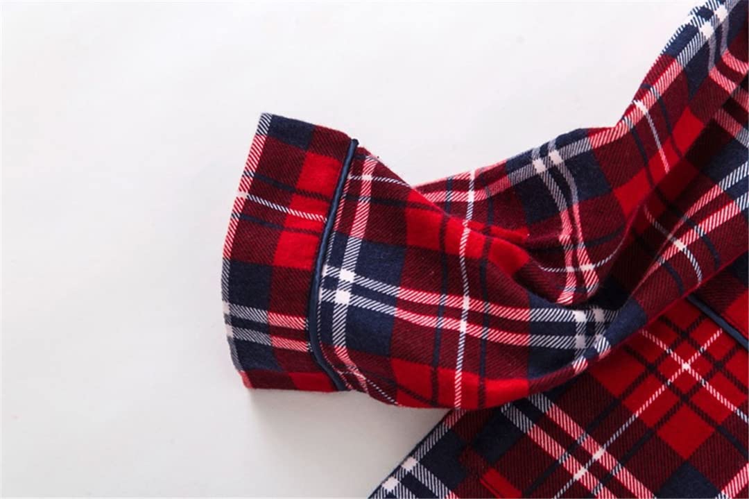 Conjunto de Pijama de Invierno para Mujer,Franela de algodón, Pantalones Largos, Traje para Ropa de Dormir para Mujer, Talla 16 XL