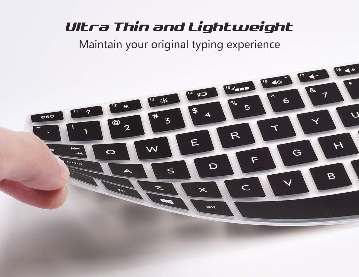 2 Pack Keyboard Cover for HP Laptop 15.6" 15-dw 15-dy 15-ef 15-da/db 15-bs/bw 15t 15z 15t-dy200 15t-dw300/HP Spectre x360 15t eb0043dx/HP Envy 17 17.3 17t 17M 17-by 17-bs 17-bw