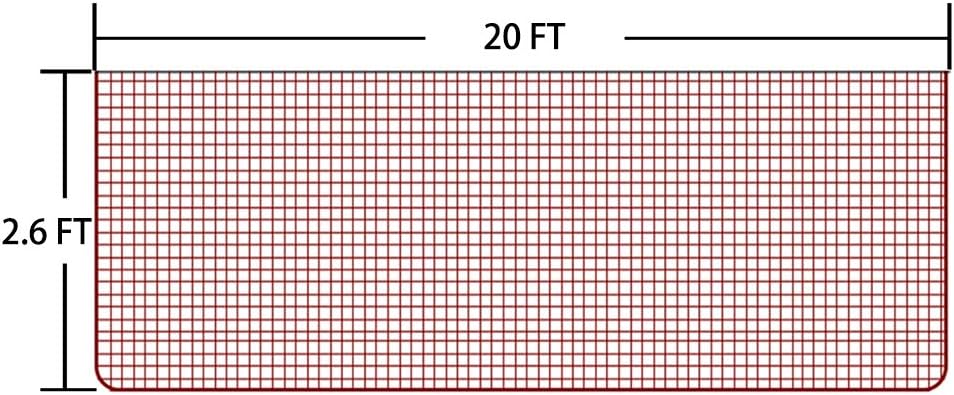 Aoneky Outdoor Replacement Badminton Net, Indoor Standard Regulation Badminton Court Netting Only, 20 x 2.6 ft (Red) : Sports & Outdoors