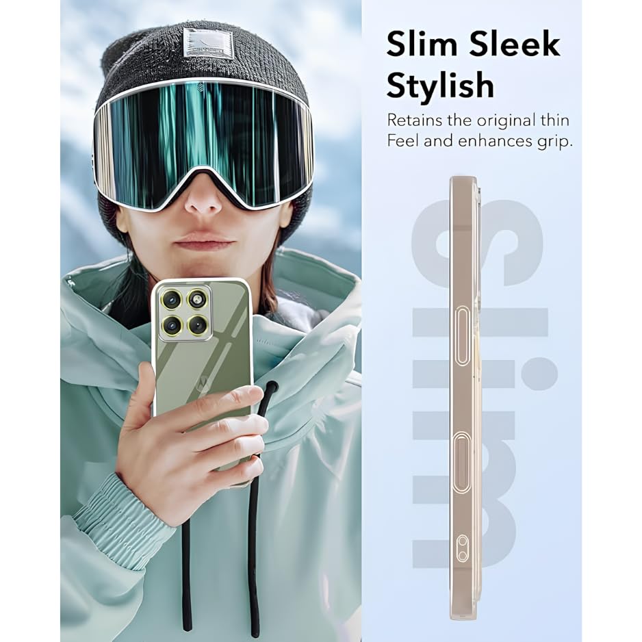 Image of Lifetime Anti-Yellow Clear Back Cover Case for Motorola Edge 70 5G (Sleek Crystal Hard Back | Shockproof Protection with Camera Protection)