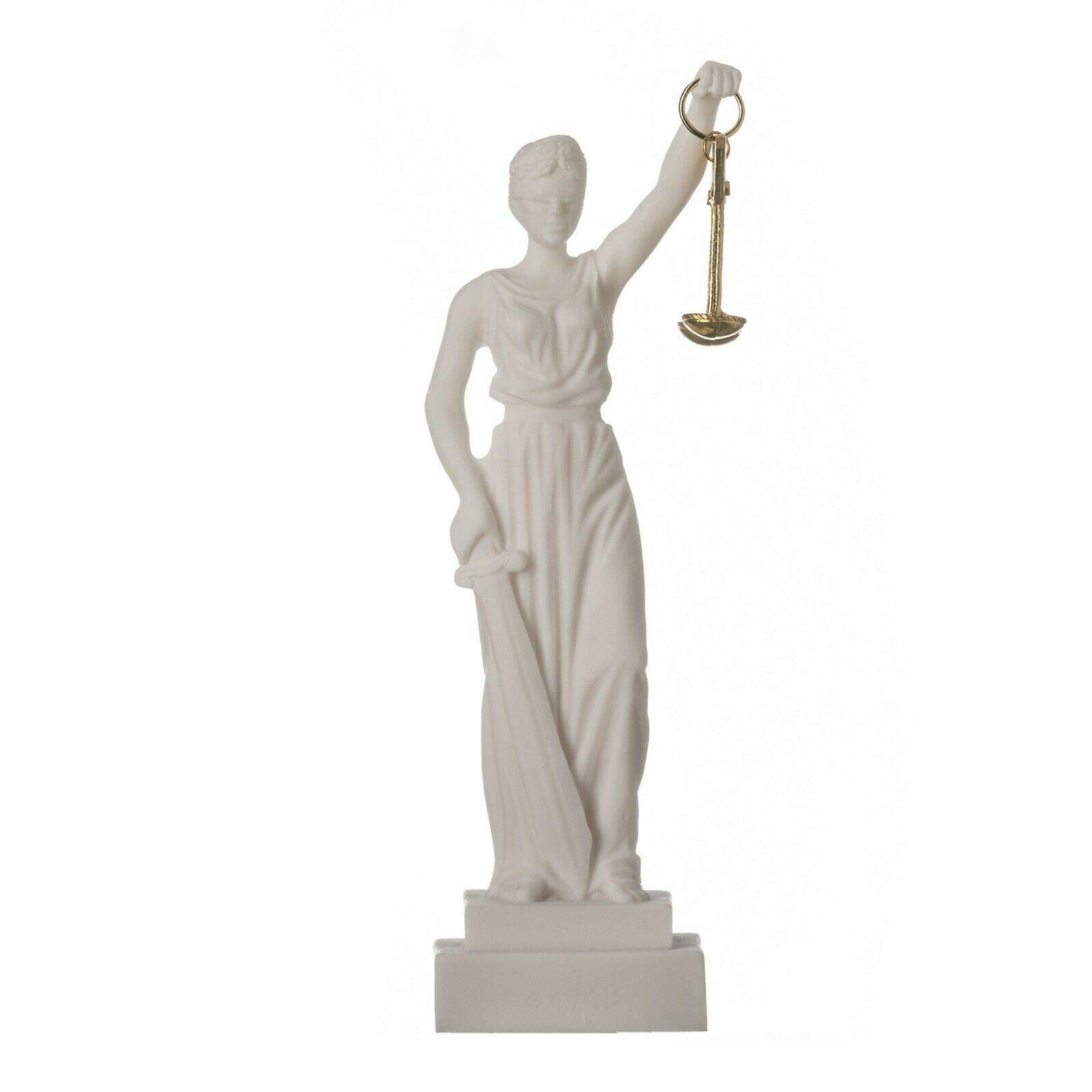 Dea Greca Themis Statua Cieca Signora Giustizia Avvocato Regalo 19 cm
