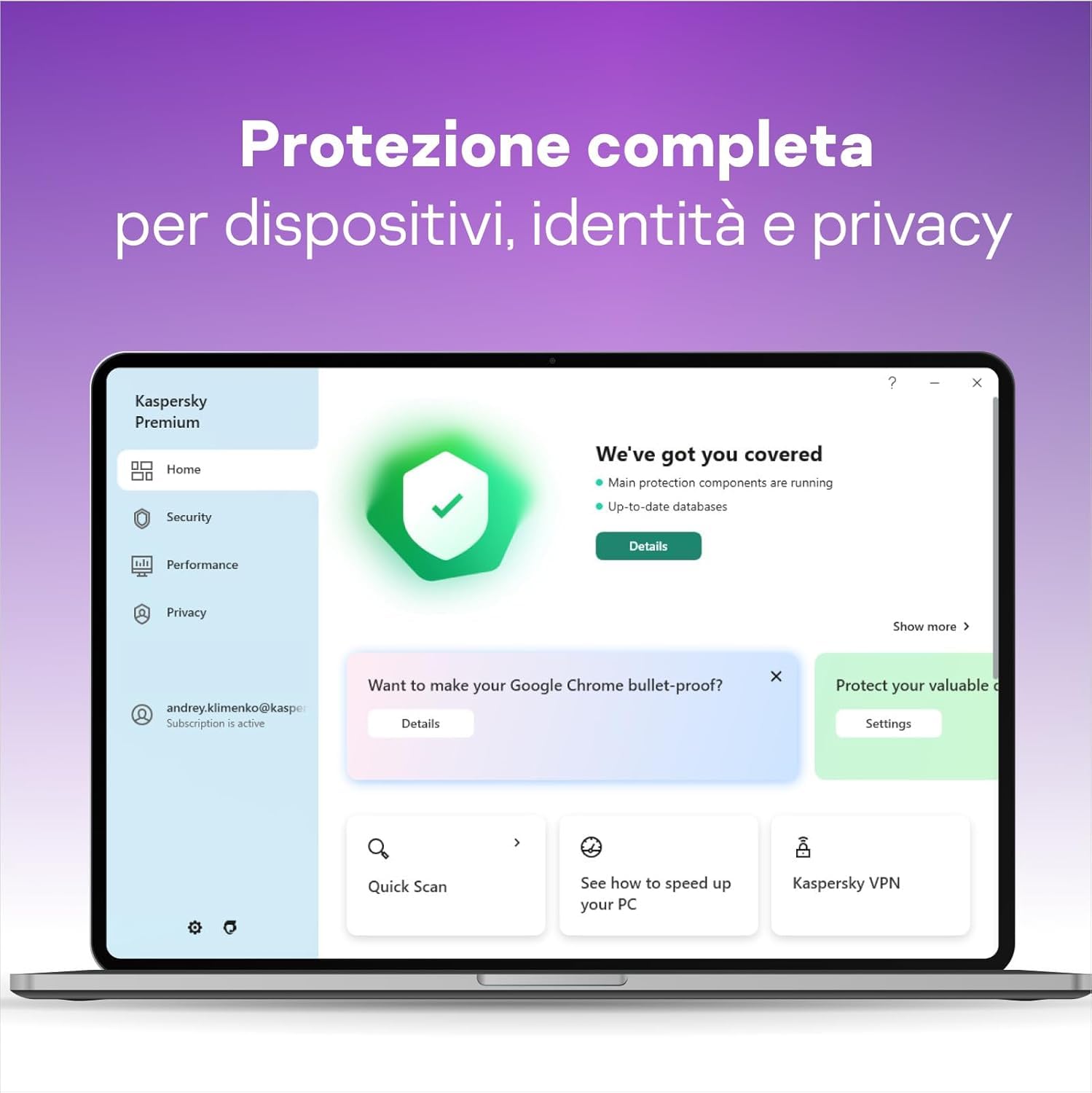 nextradeitalia Kaspersky Total Security 2025 PC/Mac/Android/iOS -1 Anno- 5 DISPOSITIVI