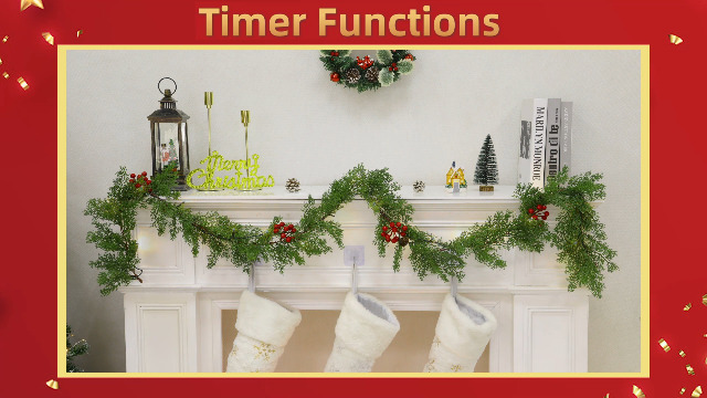 DearHouse 6Ft kunstmatige grenen kerstslinger winter groen slinger voor feestdagen Mantel open haard tafelloper middelpunt decor (groen