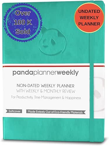 Panda Planner 2026 Undated Weekly Planner, To Do List Notebook