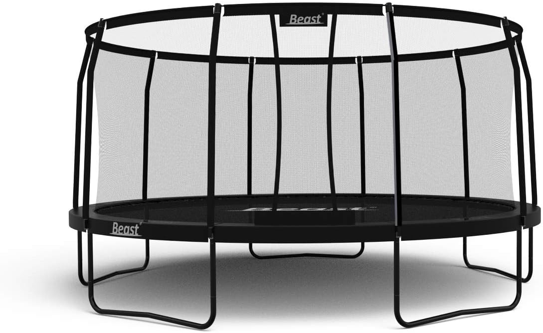Beast Trampoline 14 ft Round (Black) with Premium Enclosure | Heavy Duty Trampoline | NO Weight Limit