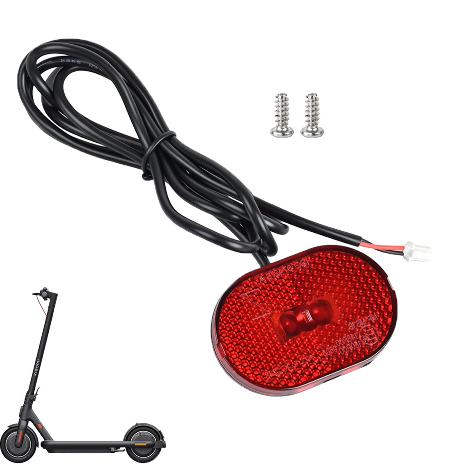 Luz Trasera para Xiaomi 4 Pro Plus/4 Pro Max Señal de Advertencia Luminosa Duradera de Plástico Luz de Frenada Piezas de Repuesto Accesorios para Patinetes Eléctricos