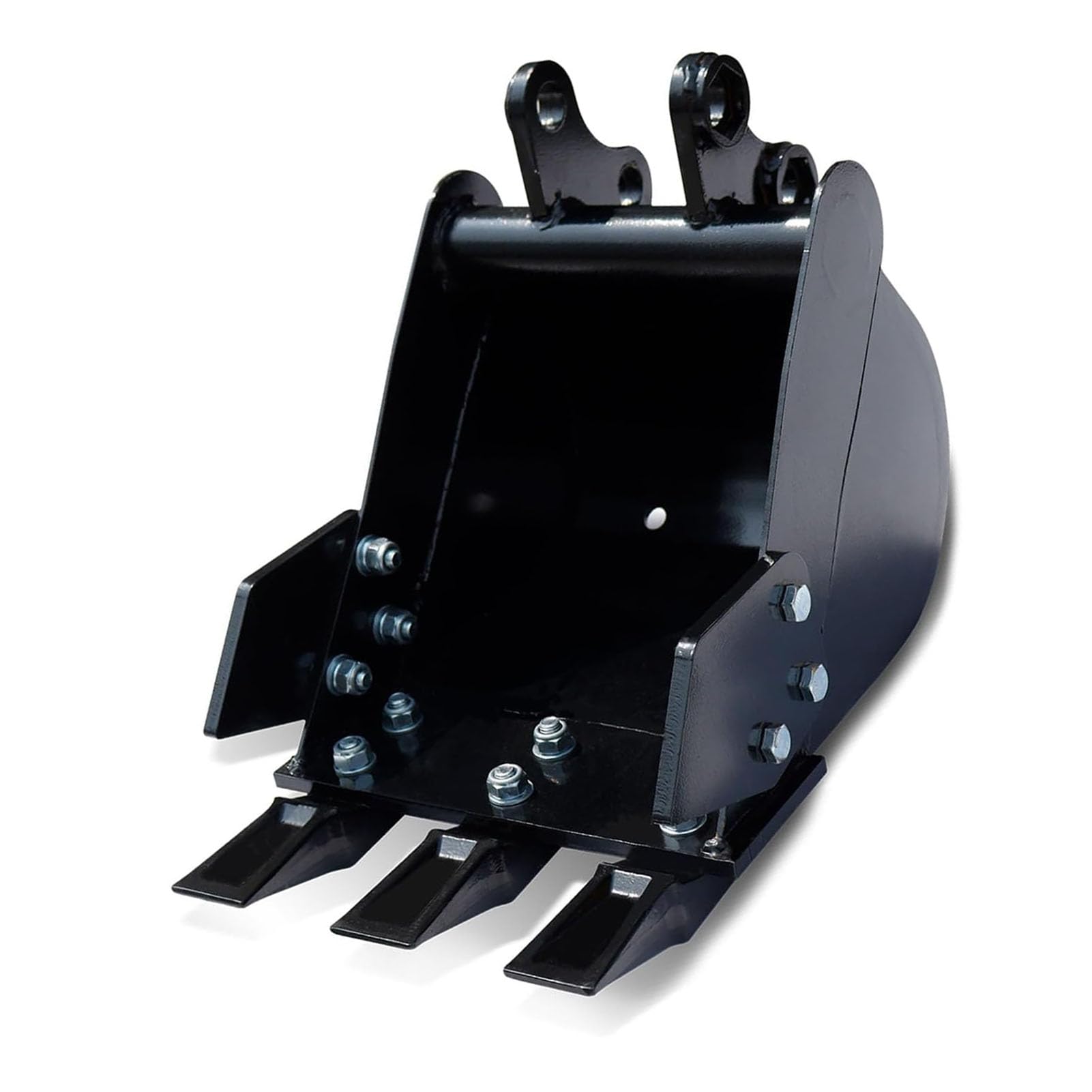 Kleiner Baggerlöffel, Robuster 300-mm-Grablöffel aus Manganstahl für 1-1,8-Tonnen-Bagger, Garten- und Landschaftsbau-Bauzubehör