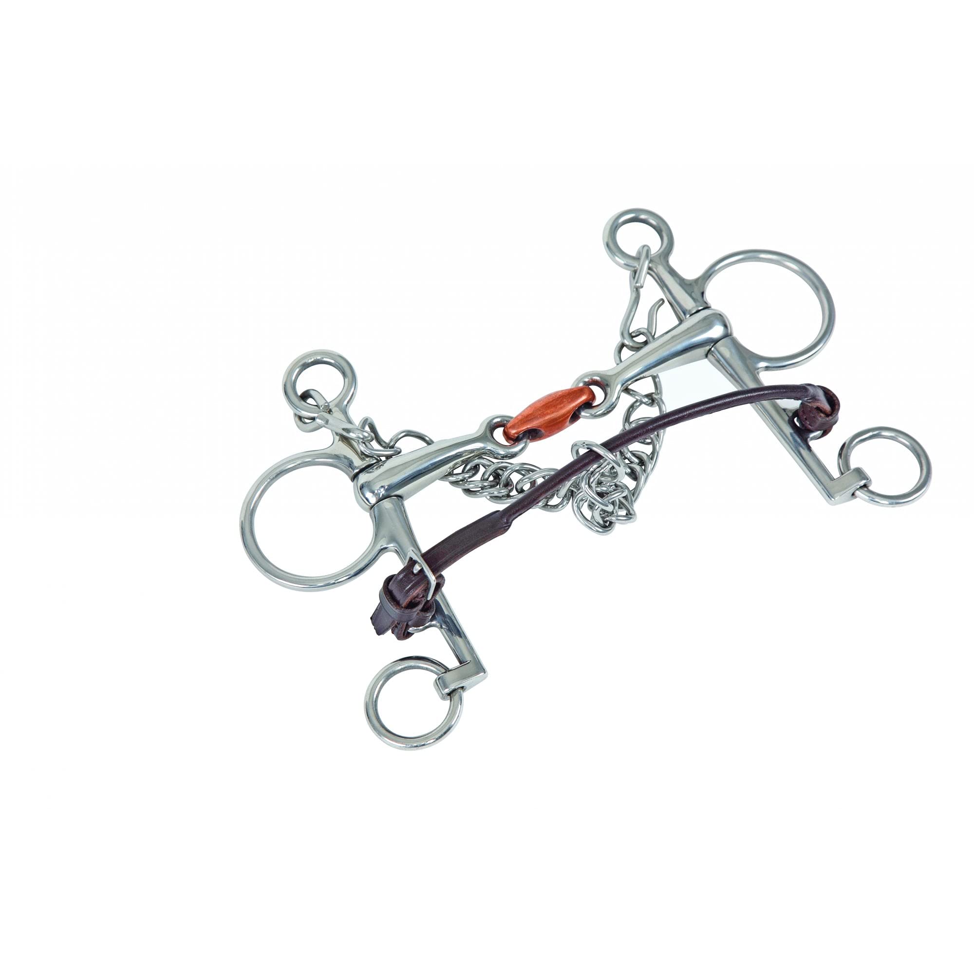 Shires Blenheim Rolled Leather Lip Strap Black