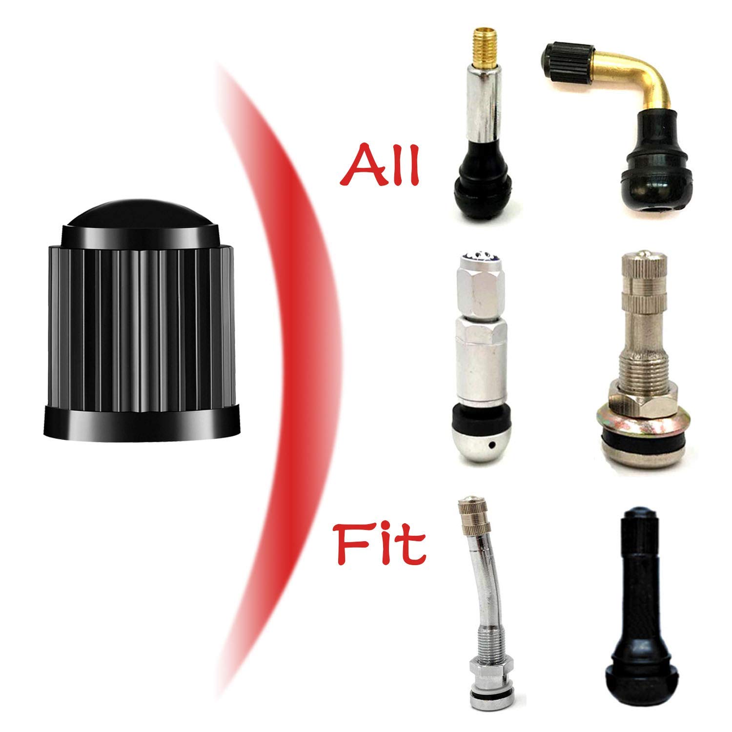 Lot De 20 Bouchons De Valve De Pneu, Housses Anti-poussière Avec