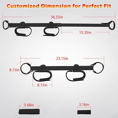 Miniatura 2 de 20079 Portaequipajes para pistola y arco para cabina, se adapta a jaulas redondas de 1.5 a 2.0 pulgadas y tubos perfilados, compatible con UTV