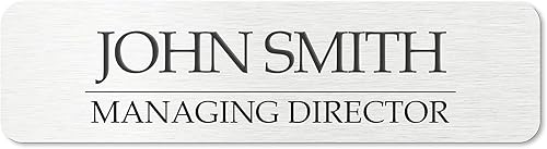 Miniatura 1 de Placas de identificación para puertas, letreros de acero inoxidable personalizados grabados en metal para puerta de oficina, placas de pared