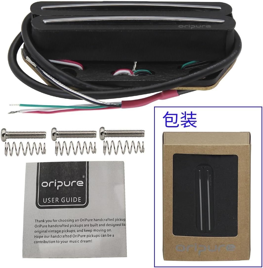 OriPure Alnico 5 Hot Dual Rail Humbucker Pickups TL Bridge Pickup 13.6K Fit TL Style Electric Guitar Part