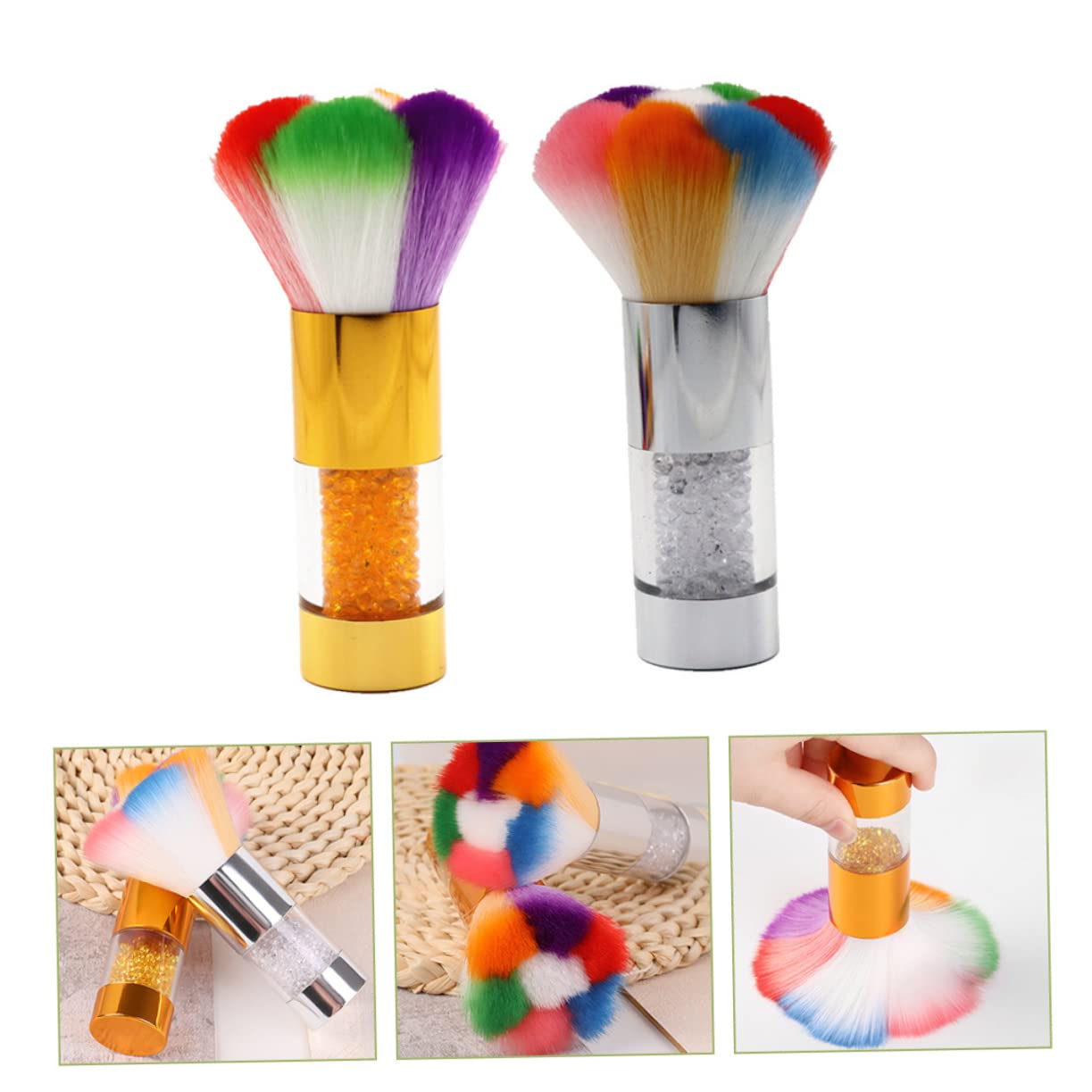DOITOOL 6stücke Nagelstaub-pinsel Mit Ergonomischem Design Weiche Borsten Für Make-up Und Nagelreinigung Für Kosmetik Und Schönheitspflege