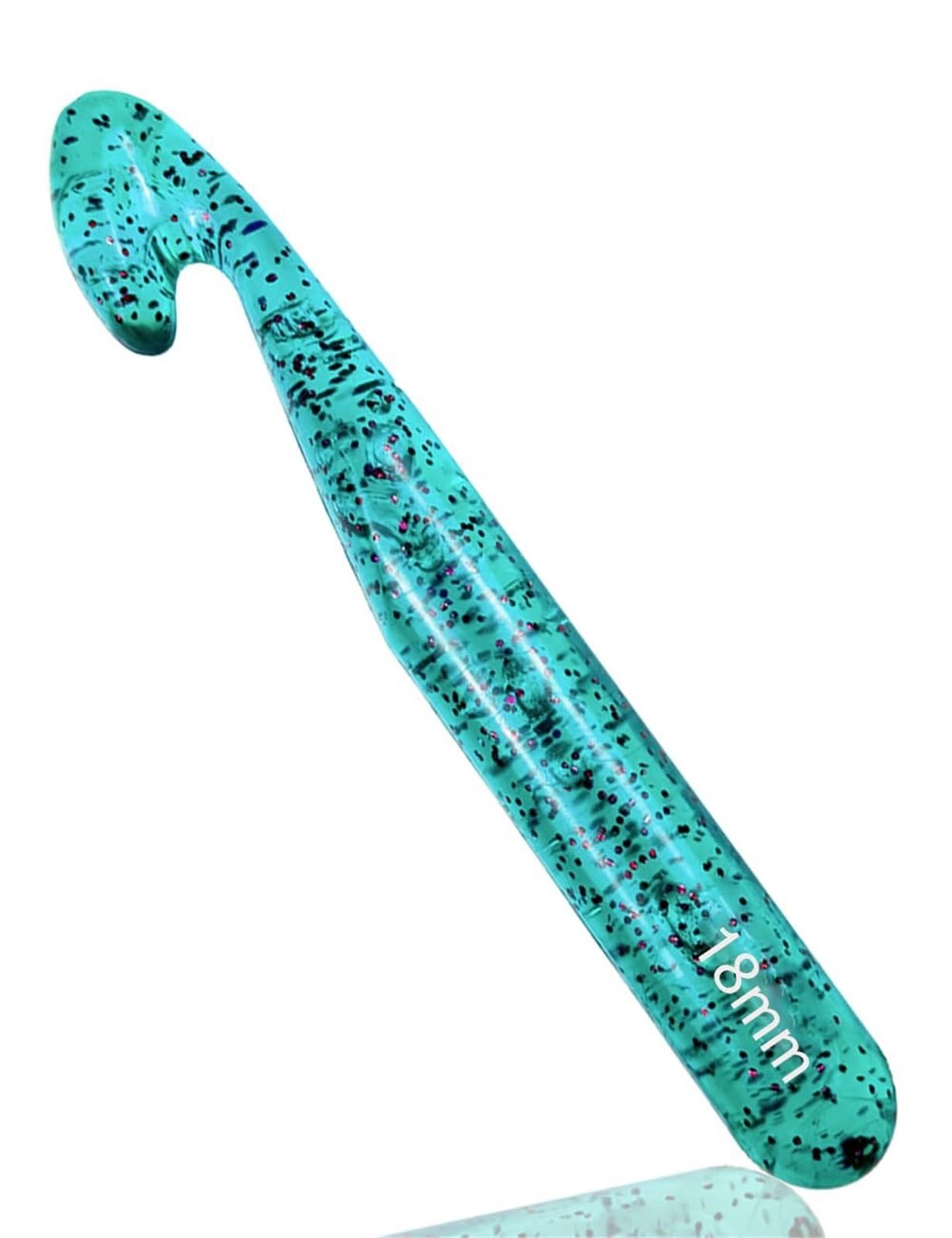 25mm Large Crochet Hook,Huge Crochet Hooks for Chunky Yarn,Ergonomic Knitting Giant Crochet Hooks,Big Crochet Needles for Knitting Yarn Carpet Scarf Wool Roving(Green,18mm)
