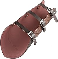 Vista 4 de HZMAN Leather Gauntlet Wristband Medieval Arm Armor Viking Arm Guards Bracers for Men Women