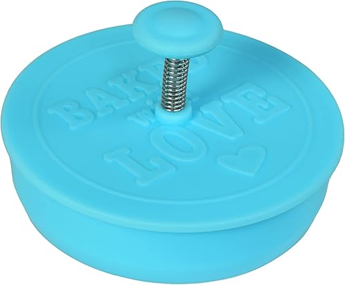 Miniatura 4 de R&M International 0412 Baked with Love - Sello para pastelería y galletas, color azul, 2.5 pulgadas