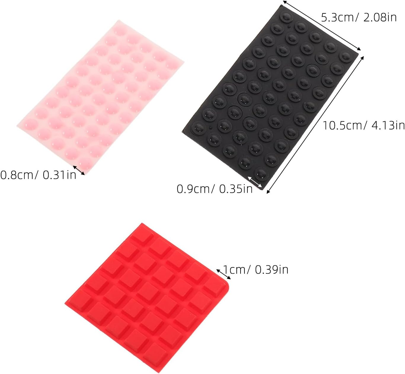 250Pcs Bump Dots for Visually Impaired - Silicone Braille Tactile Dots Self Adhesive - Low Vision Assistive Markers for Remote Controls Appliances Keyboards, Assorted Color