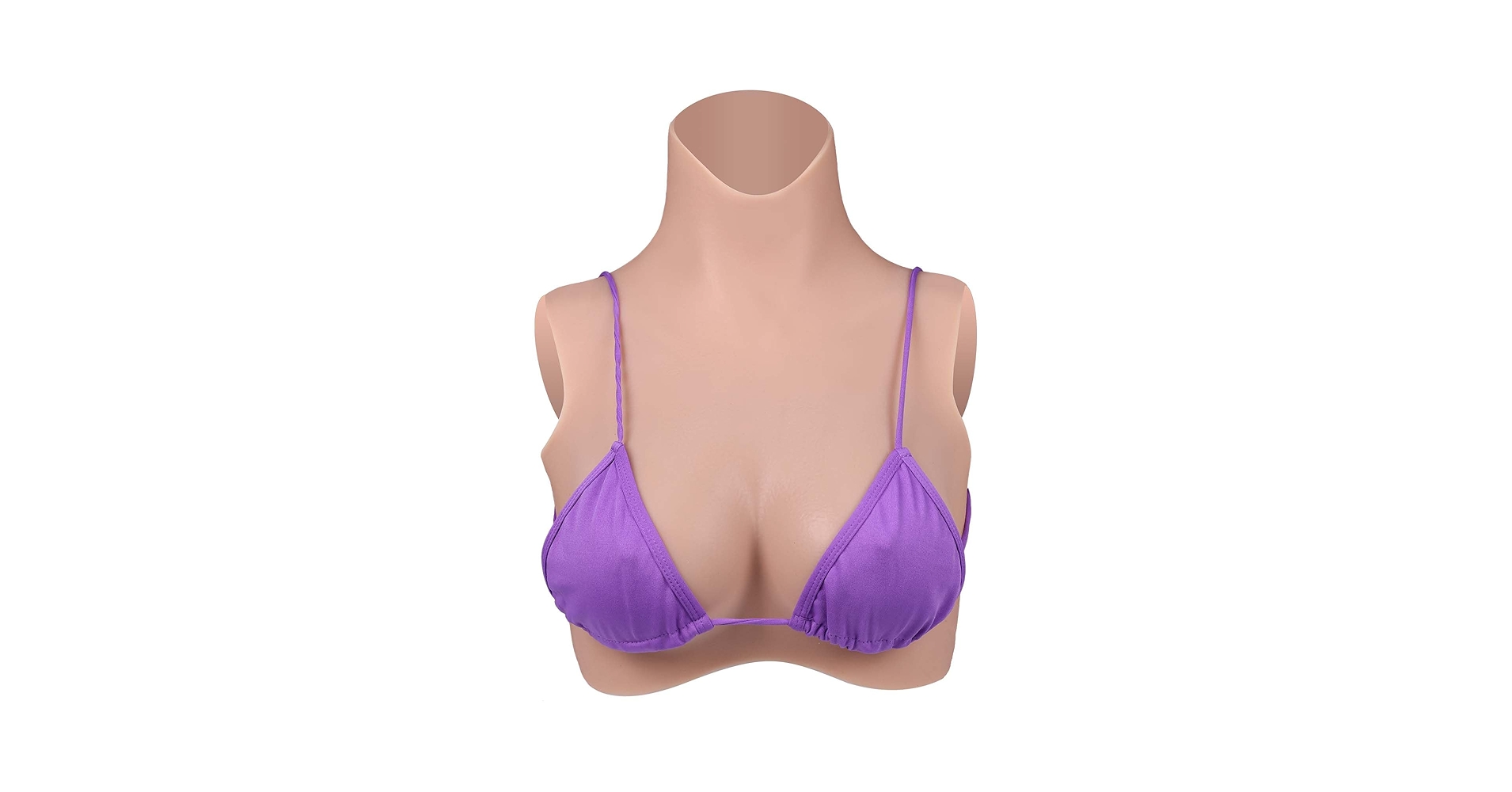 Amazon.co.jp: Vnmcry シリコンバスト 高襟 人工乳房 真綿充填