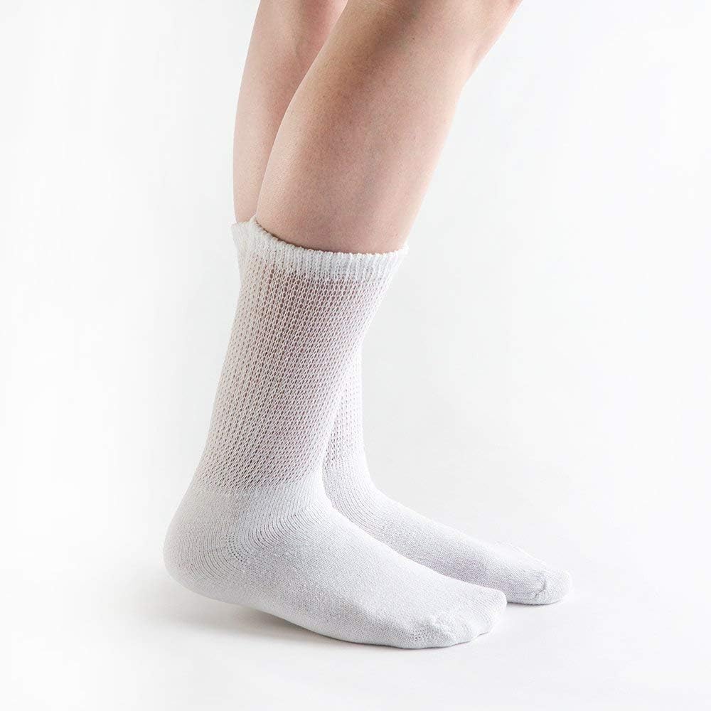 Doc OrthoDoc Ortho Loose Fit Cotton Diabetic Socks for Men and Women, 3 Pairs, Crew