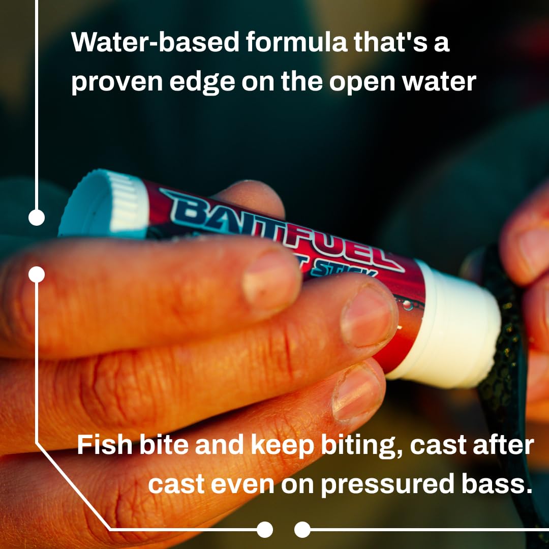 BAITFUEL X55 Fórmula de Agua Dulce Hardbait Stick para Pesca: la tecnología Supercharged Fish Scent con potentes atrayentes y potenciadores del Sabor Que muerden a los Peces