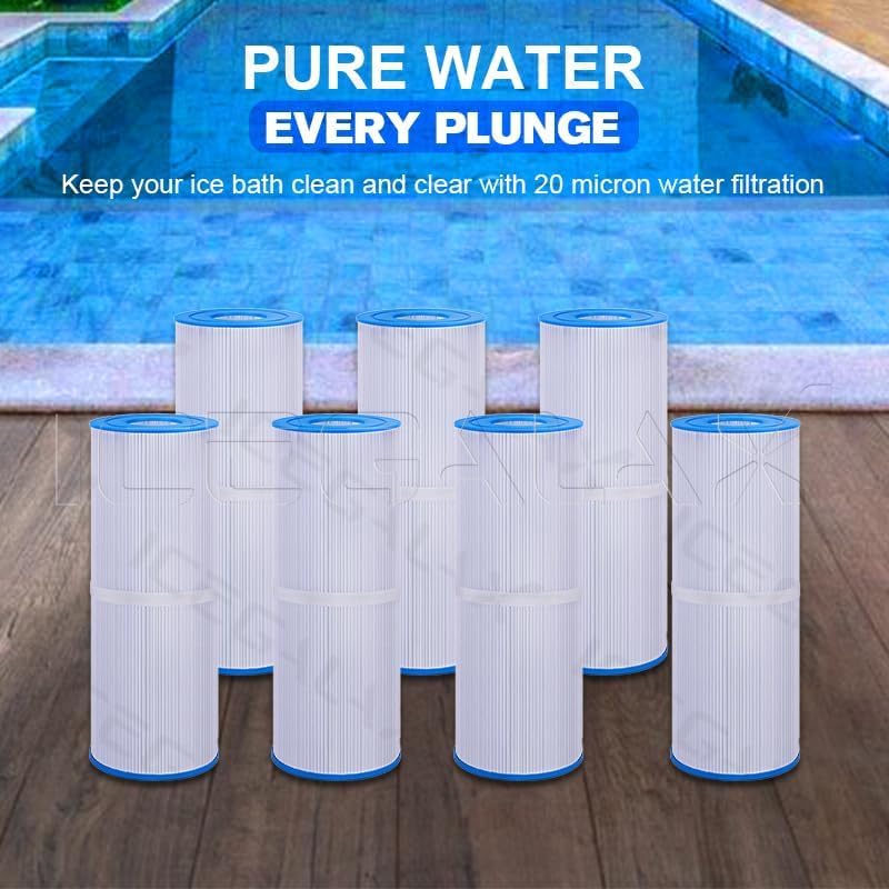 Image of Deeptime Ice Bath Filter Cartridge 7.7x4.5 inch PP Sediment 6 Pack