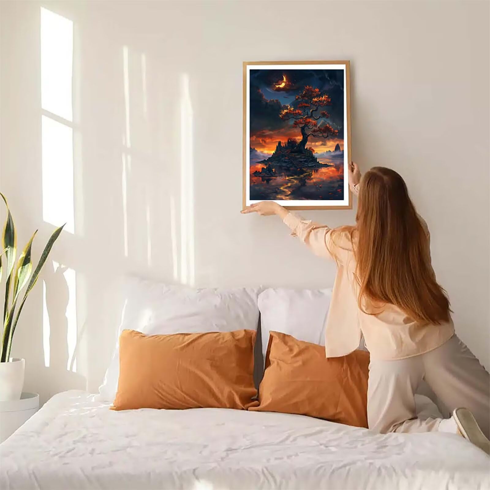 Albero Diamond Painting Adulti 100x130cm, 5D Diamond Painting Kit I-9670