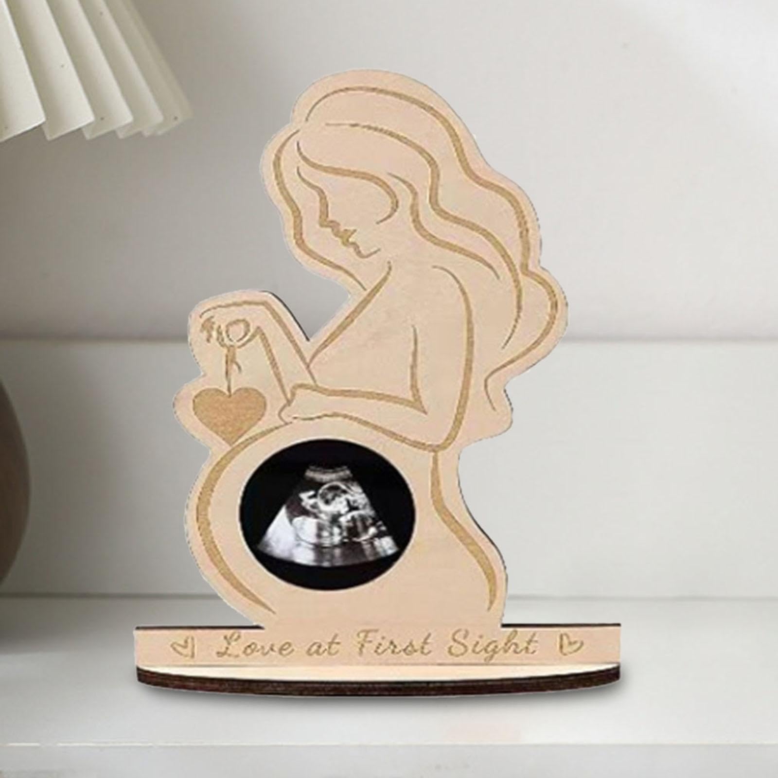 jojomis Wooden Ornament New Mom Gifts Handmade Nursery Decor Easy to Assemble 7.87x4.72x0.20 Inch