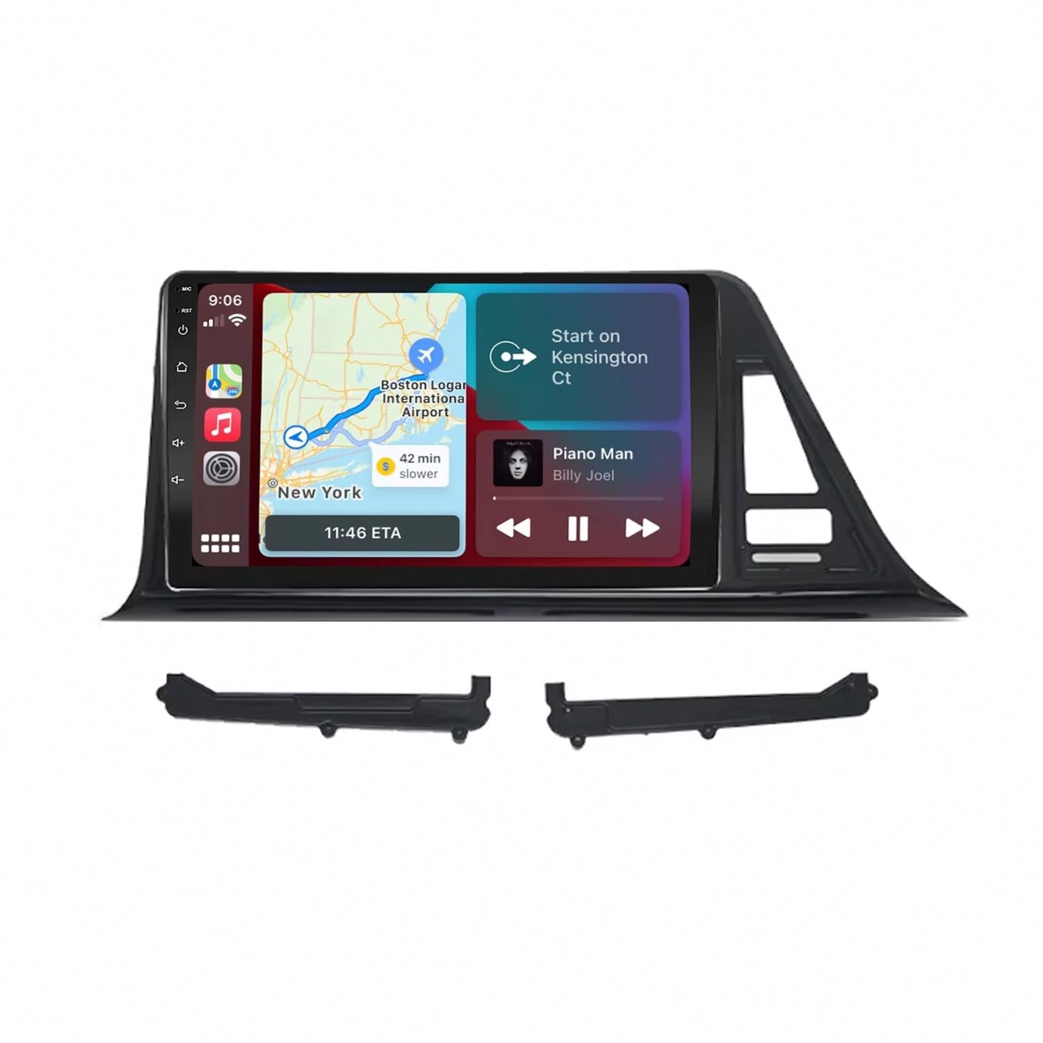 Car Stereo Carplay Radio de Coche para Toyota CHR C-HR IZOA 2016-2020 Soporta Bluetooth, Control Volante, USB, WiFi, 4G, Mirror-Link, GPS Navegador/Radio FM, 4 Nuclear 2G+32G