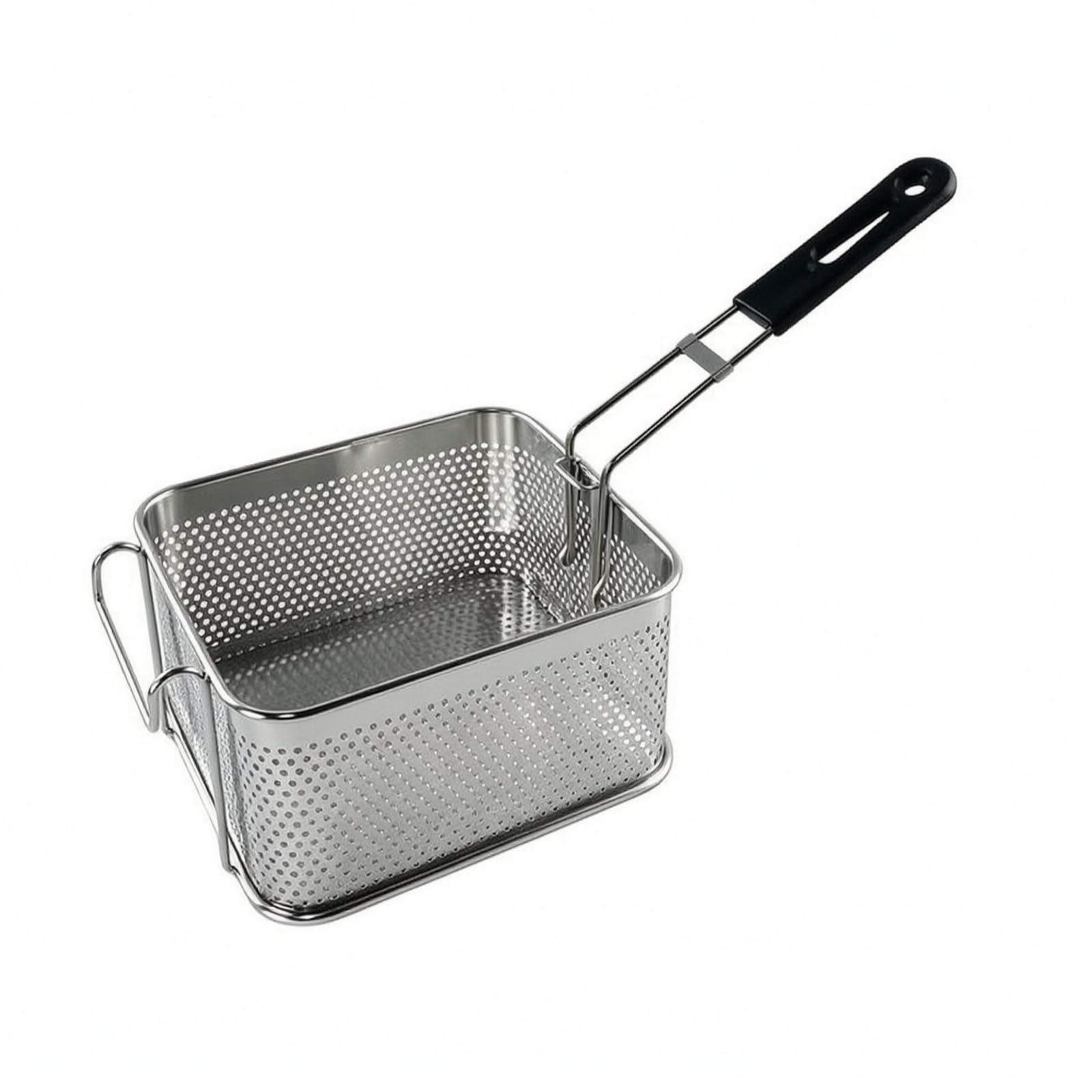 para Freidora | Resistente, Freír con Malla Metálica, Perforada, Canastilla, para Cocina, Cocineros, 20.5x18x10.5cm