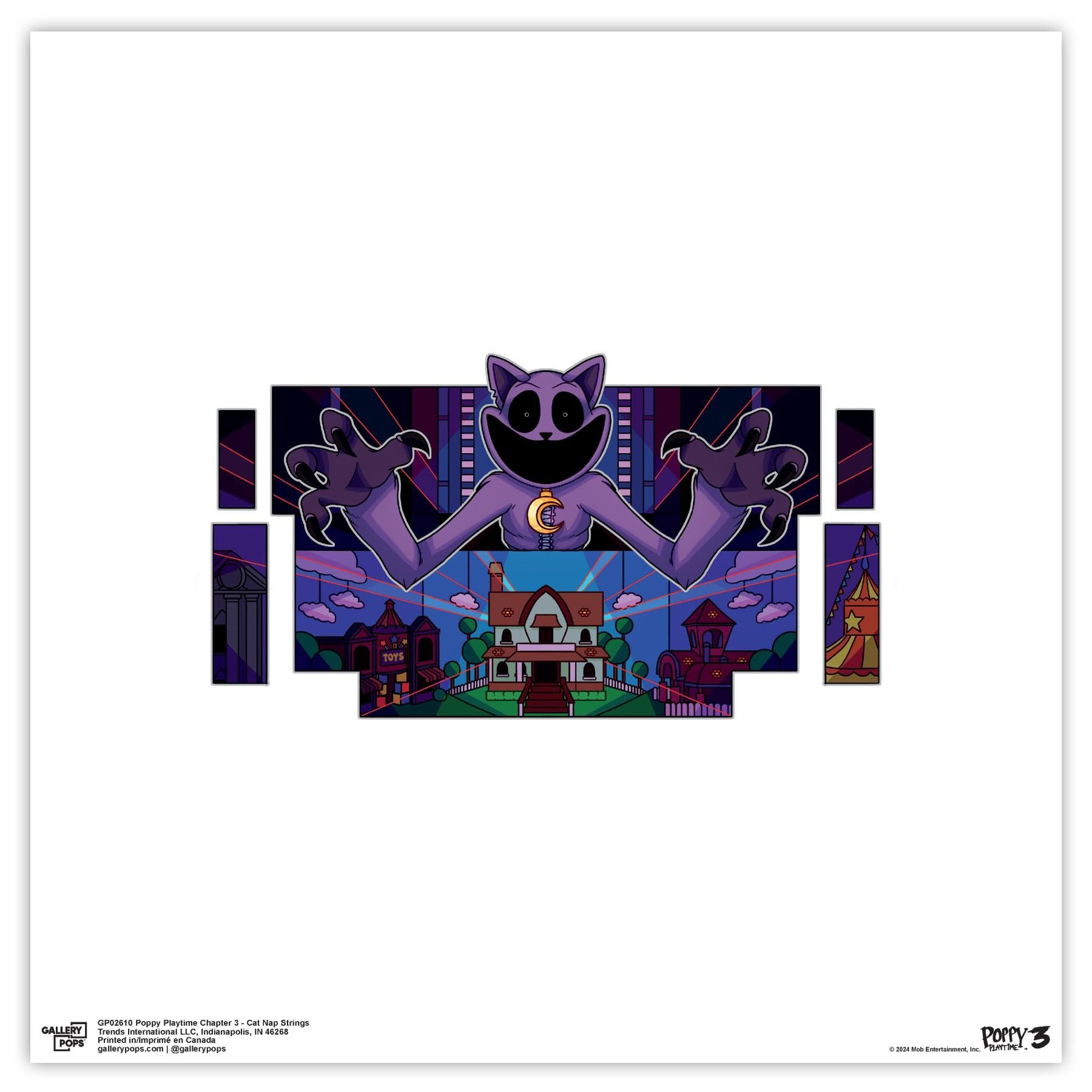 Trends InternationalGallery Pops Poppy Playtime: Chapter 3 - Cat Nap Strings Wall Art, Unframed Version, 12" x 12" Gallery Pops Wall Art