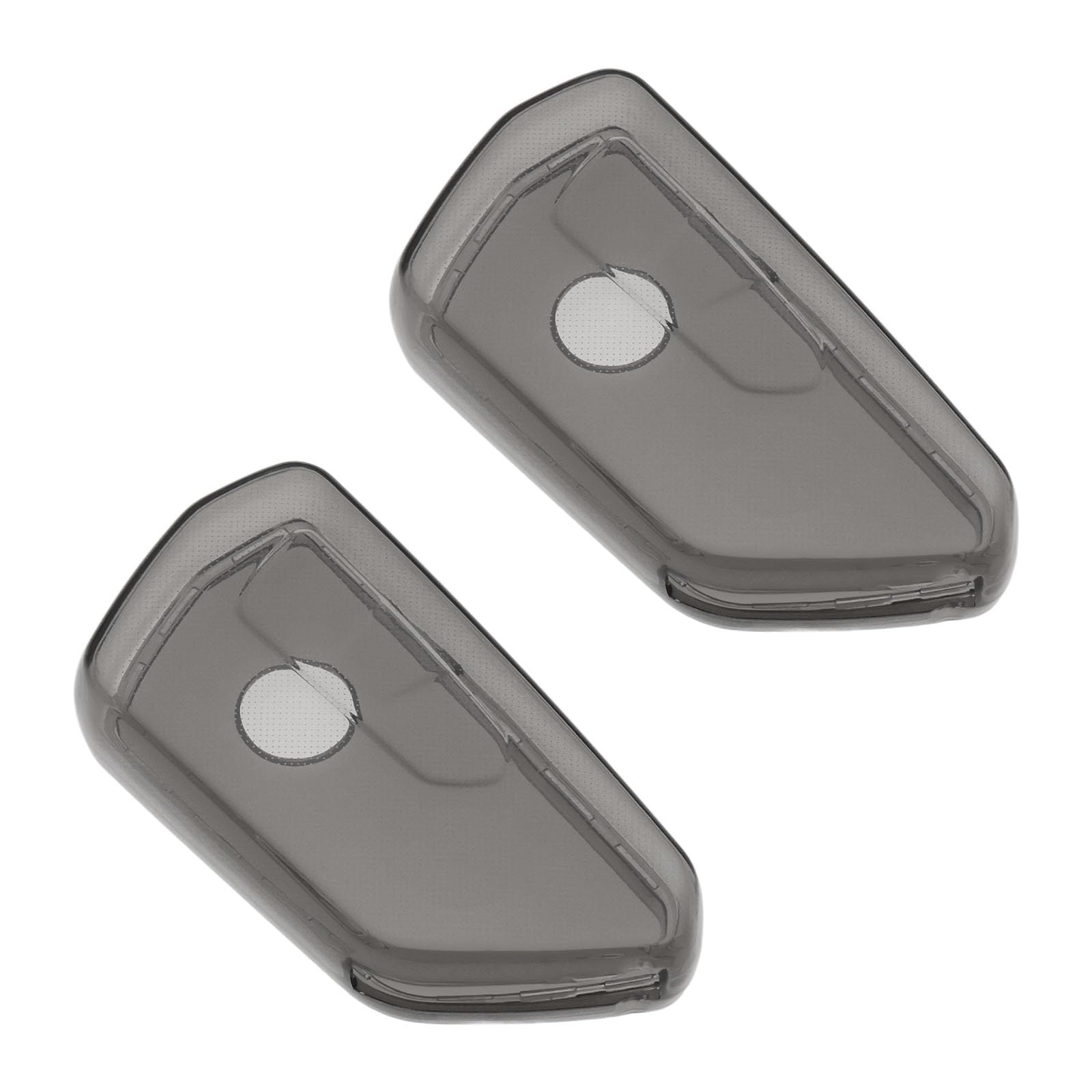 2PCS 3-Button Car Key Case Compatible with VW Golf 8 ID.3 ID.4 Compatible with Seat Leon MK 4 Compatible with Skoda Octavia 2020 78.8x39.9mm TPU Cover Transparent Black