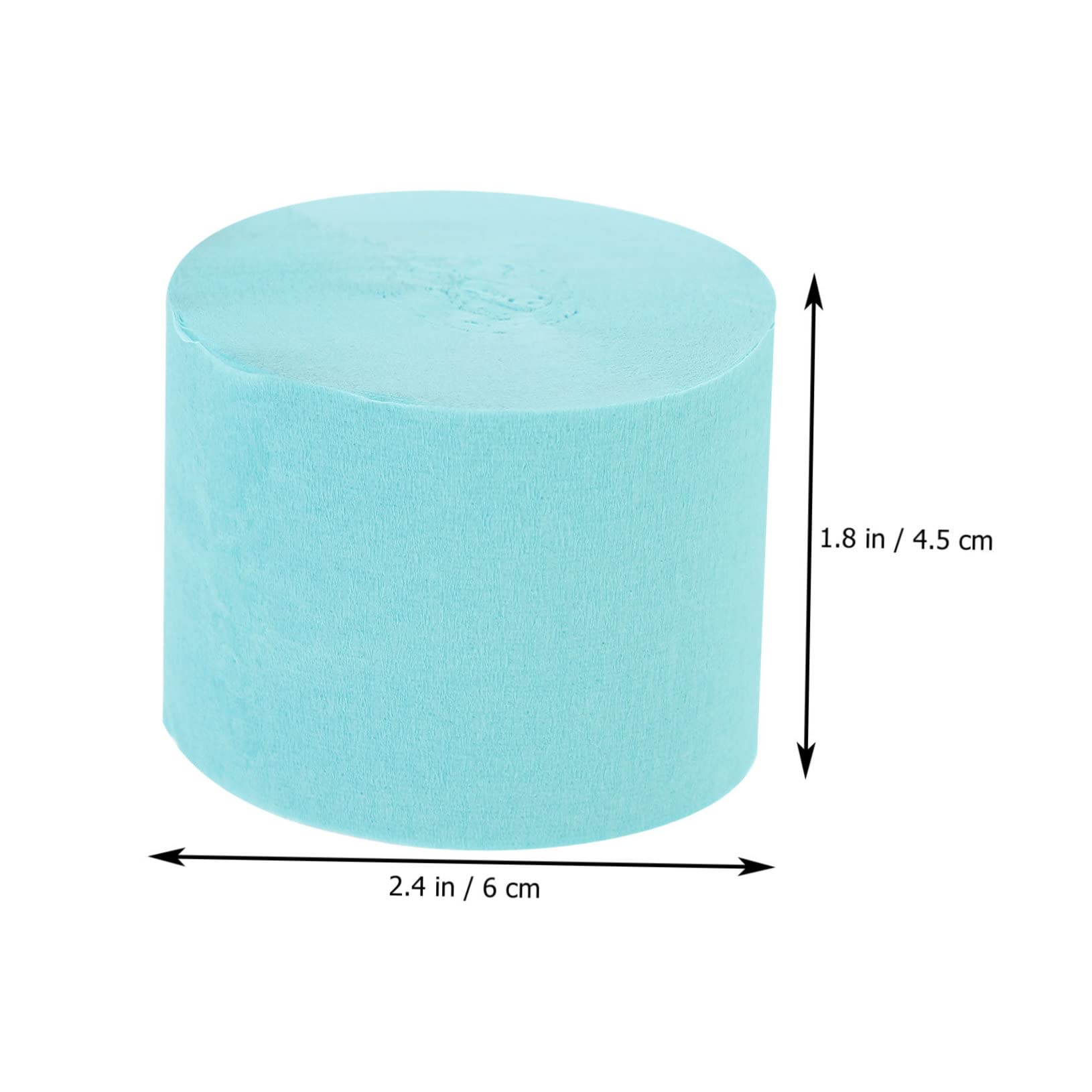 12rollos Cintas De Papel Crepé Coloridas Para Decoración De Fiestas Para Bodas y Eventos Fácil De Usar y Personalizar Material De Papel De Calidad