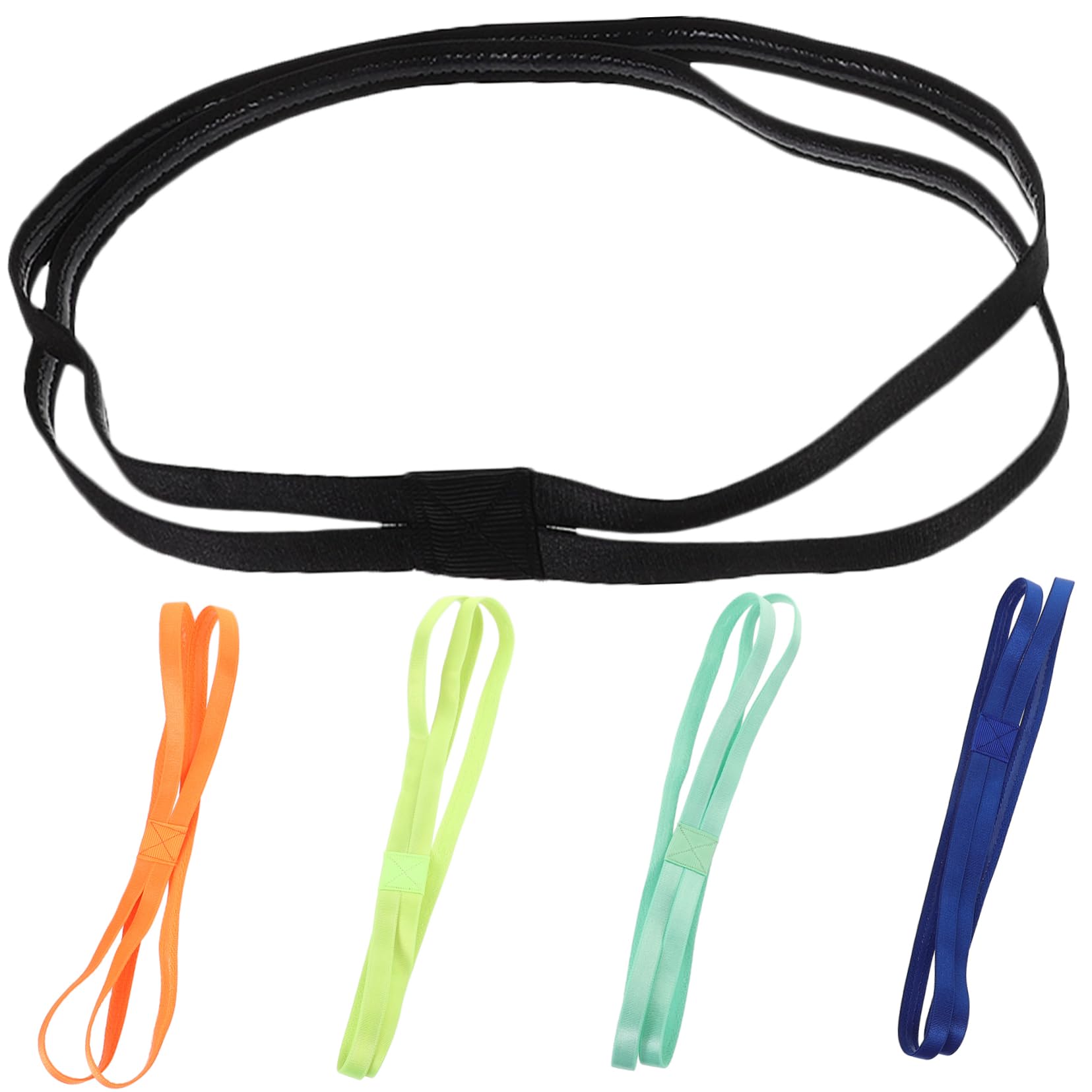 Toyvian Teiliges Elastisches Sport Stirnband Für Frauen rutschfest Atmungsaktiv Für Yoga Fitness Und Outdoor Aktivitäten Stilvolle Designs Fluoreszierend